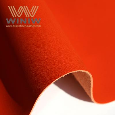 China Führender Bright Red Syn Leather for Car Seats Lieferanten