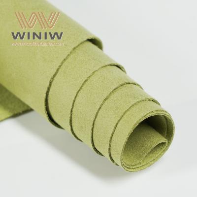 Grüner Wildleder-Nubukstoff-Mikrofaser-Ausstellungsständer aus Leder
        