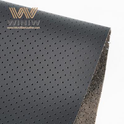 China Führender 1.6mm Perforated Microfiber Leather Synthetic Car Fabric Lieferanten