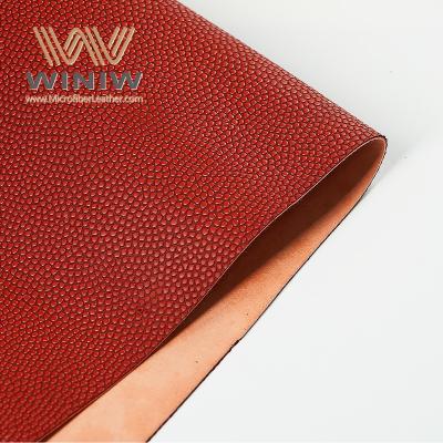 Micro Fiber Leather PU Faux Fabric For Basketball Making